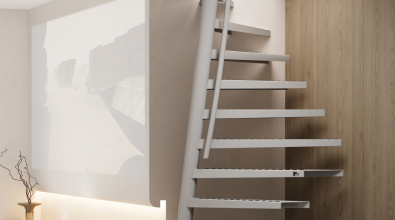 Platzsparende Treppen Stahl Design 1m2™ Treppe EeStairs